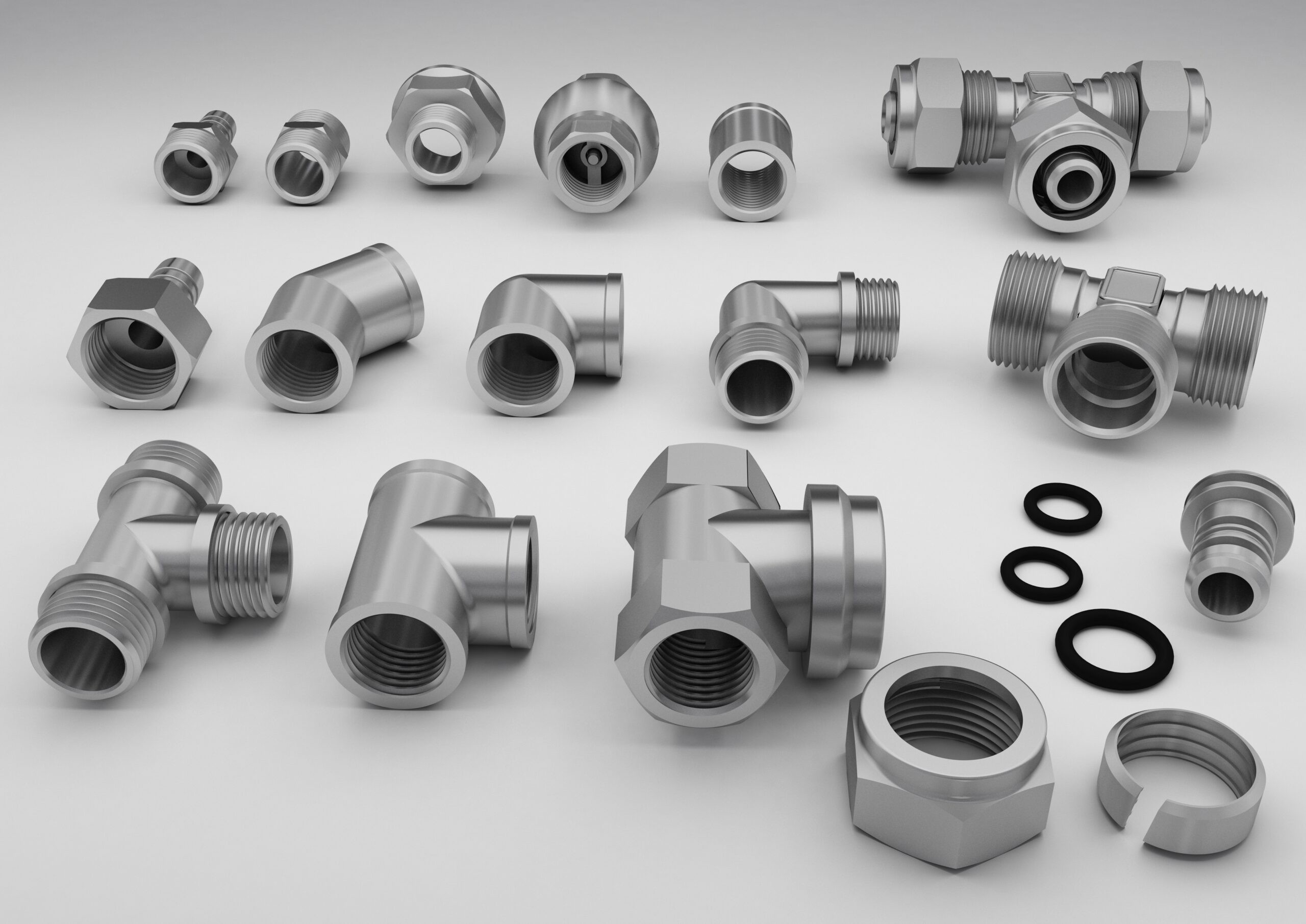 We are manufacturer and exporter of ss industrial fittings